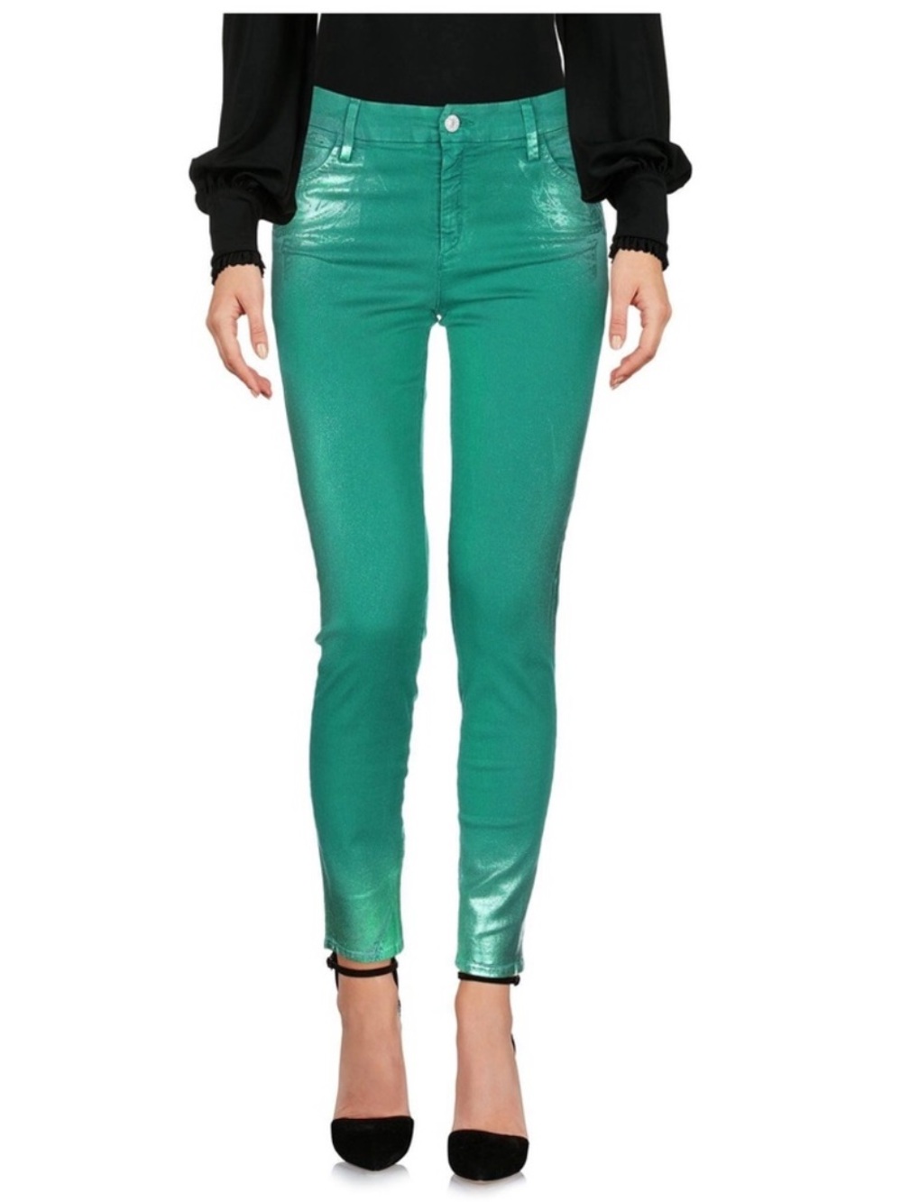 NWT CYCLE JEANS in emerald green SZ 29